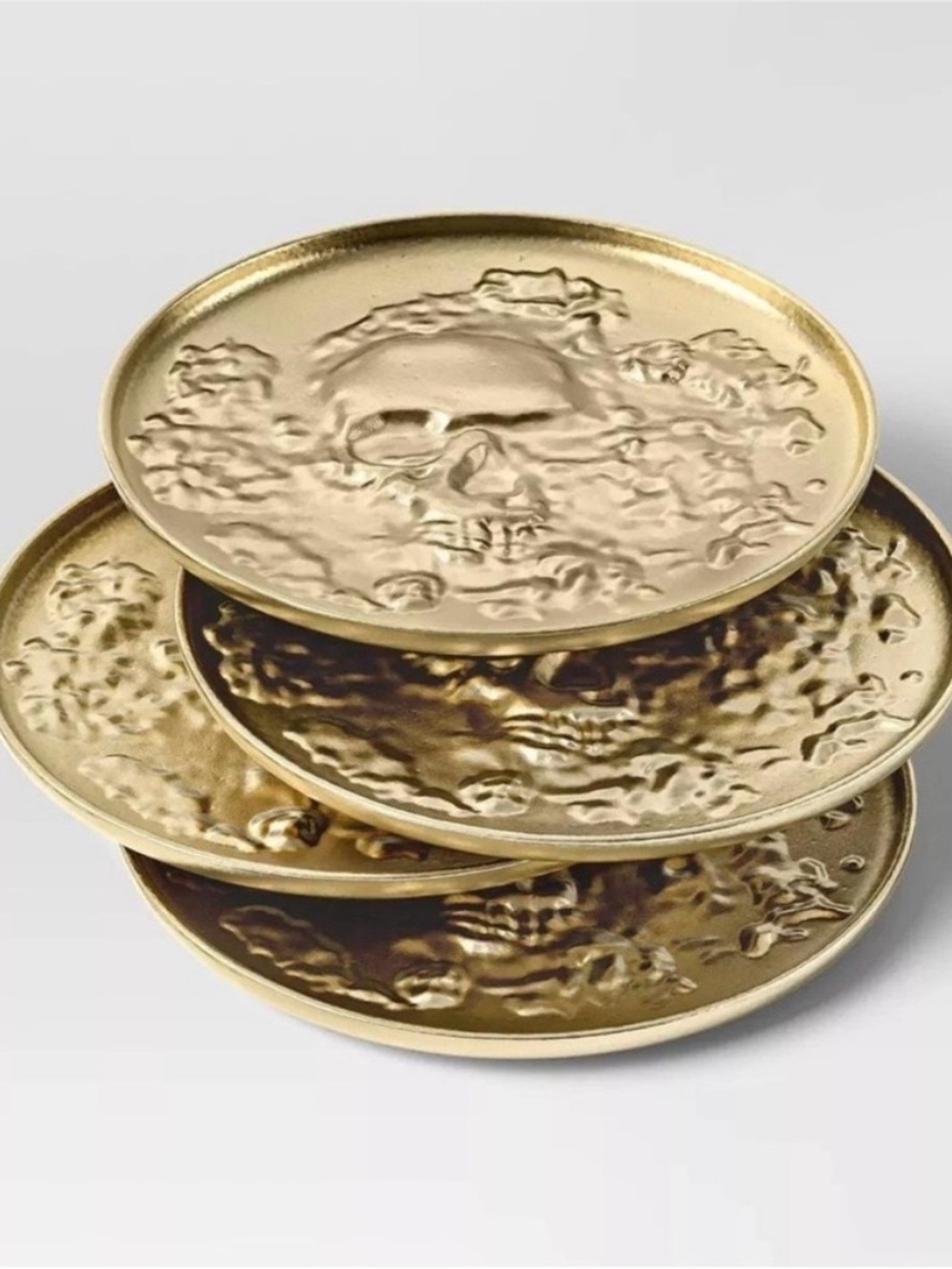 Threshold Gold Metal Coasters Set